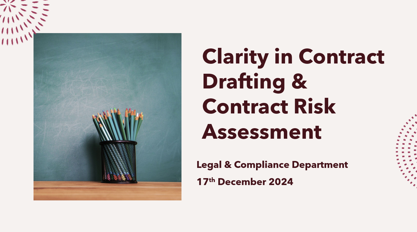 LC 103 - Clarity in Contract Drafting & Contract Risk Assessment Image