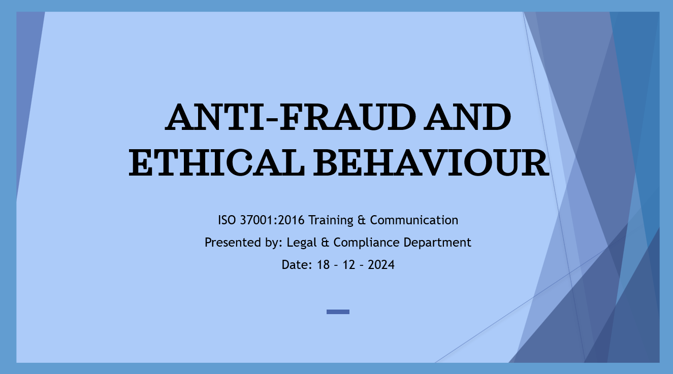 LC 101 - ANTI - FRAUD AND ETHICAL BEHAVIOR VIDEO Image